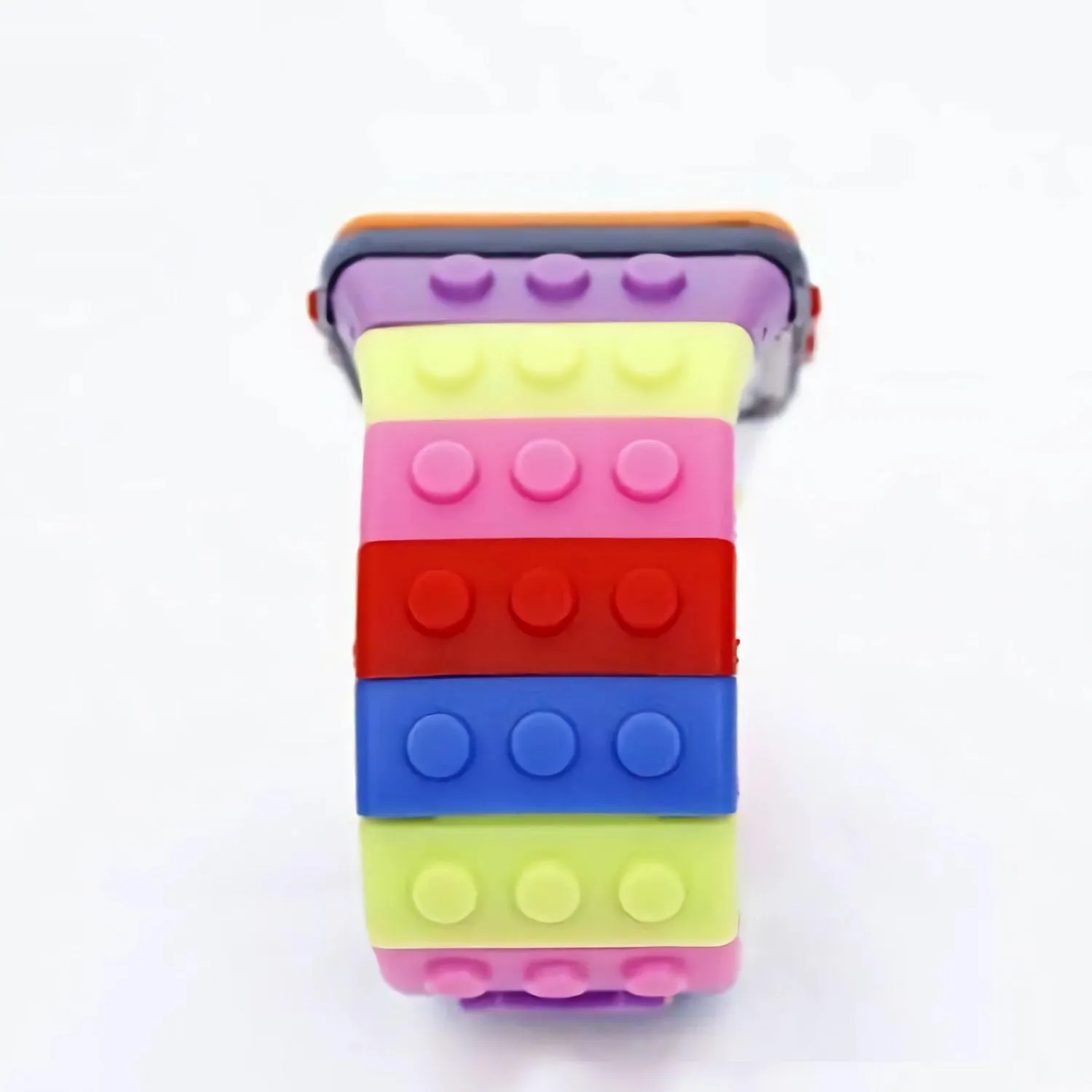 FENKOO Orologio digitale da pols neutro arcobaleno, Nero - immagine 5