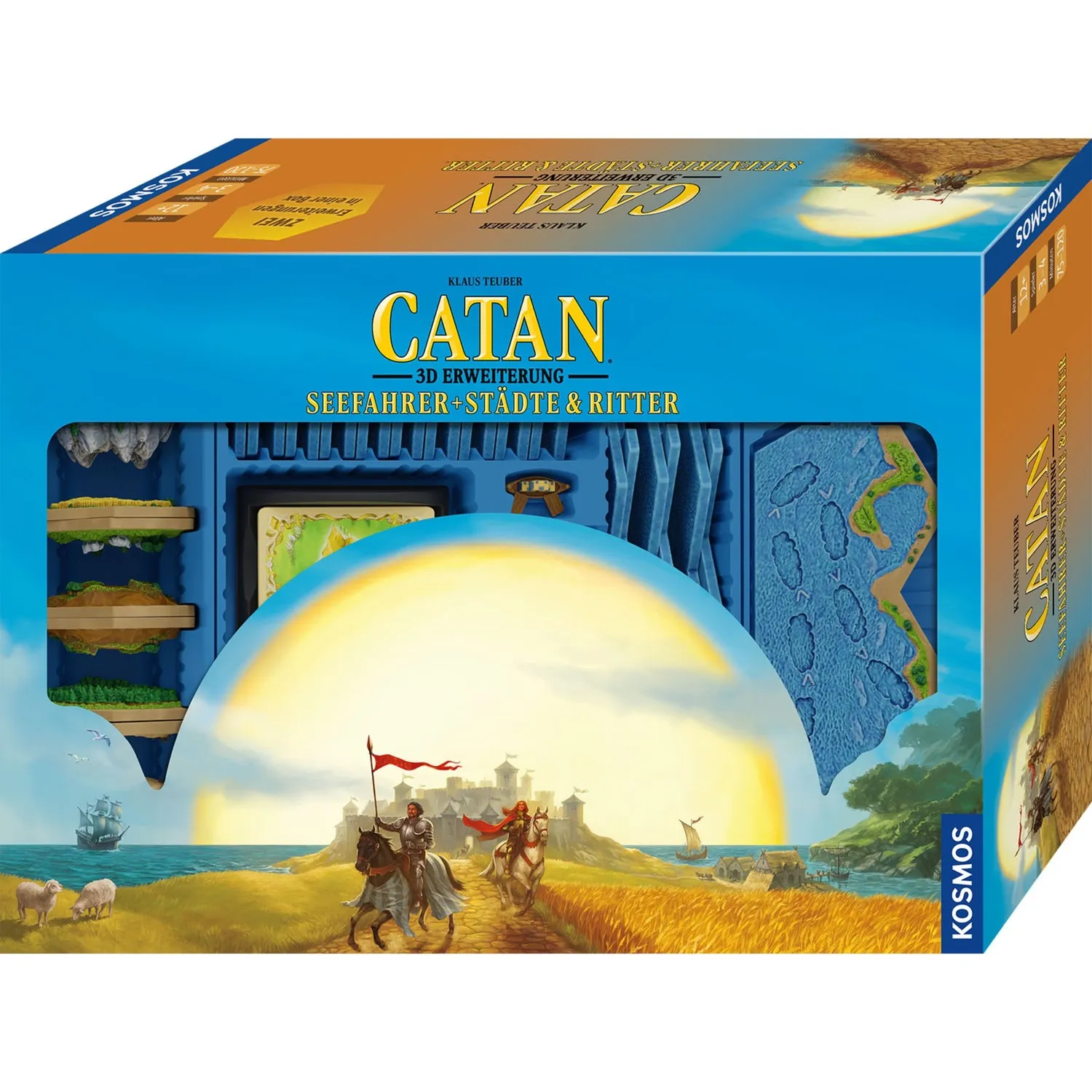 CATAN 3D - Naviganti + Città e Cavalieri, Gioco da tavolo - immagine 1