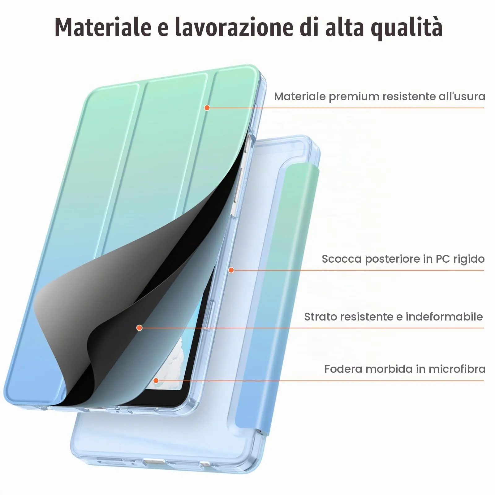 FINTIE Cover per Samsung Galaxy Tab A11 8,7 Pollici 2025 / Tab A9 8,7" 2023 - immagine 7