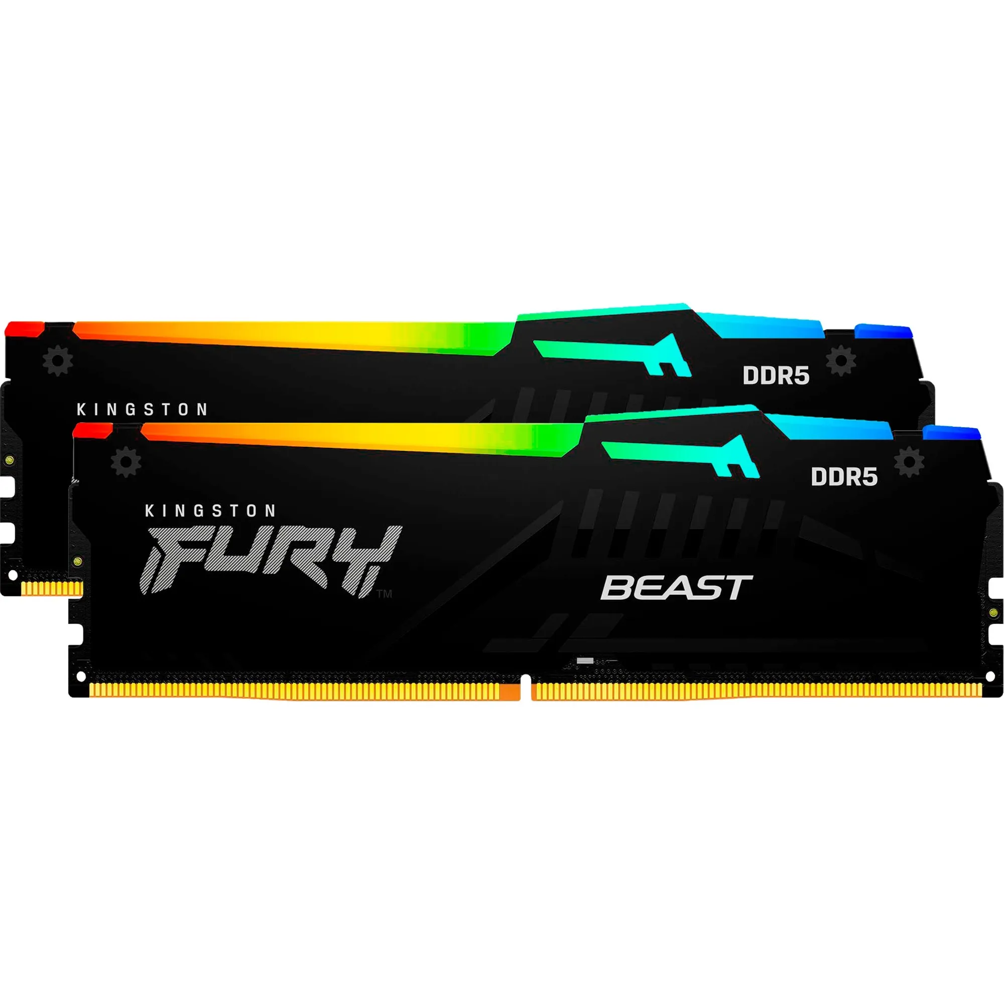FURY Beast 64GB 6400MT/s DDR5 CL32 DIMM (Kit da 2 moduli) RGB EXPO, Memoria - immagine 1