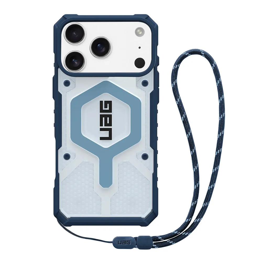Custodia MagSafe per Apple iPhone 17 Pro Max, Urban Armor Gear, Pathfinder Clear con Lanyard, Blu - immagine 1