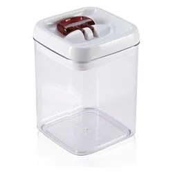 Barattolo plastica (1,6Lt) FRESH & EASY Bianco e Trasparente 31211 - immagine 1