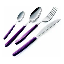 Set posate tavola 24 pz Inox 18/0 CROMO Viola P13BCM 25 - immagine 1