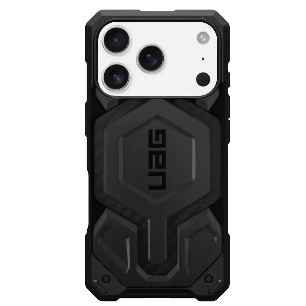 Custodia MagSafe per Apple iPhone 17 Pro, Urban Armor Gear, Monarch Pro Carbon, Nera - immagine 1