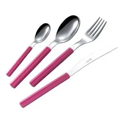 Set posate tavola 24 pz Inox 18/0 You&Me SKY Fucsia YM24SK 239 - immagine 1