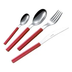 Set posate tavola 24 pz Inox 18/0 You&Me SKY Rosso YM24SK 88 - immagine 1