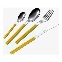 Set posate tavola 24 pz Inox 18/0 You&Me SKY Giallo YM24SK 13 - immagine 1
