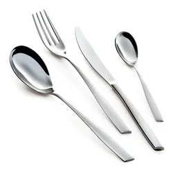 Set posate tavola 24 pz Inox 18/10 ELEVEN Cromo lucido P13AEV 10 - immagine 1