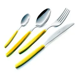 Set posate tavola 24 pz Inox 18/0 CROMO Cromo lucido P13BCM 13 - immagine 1