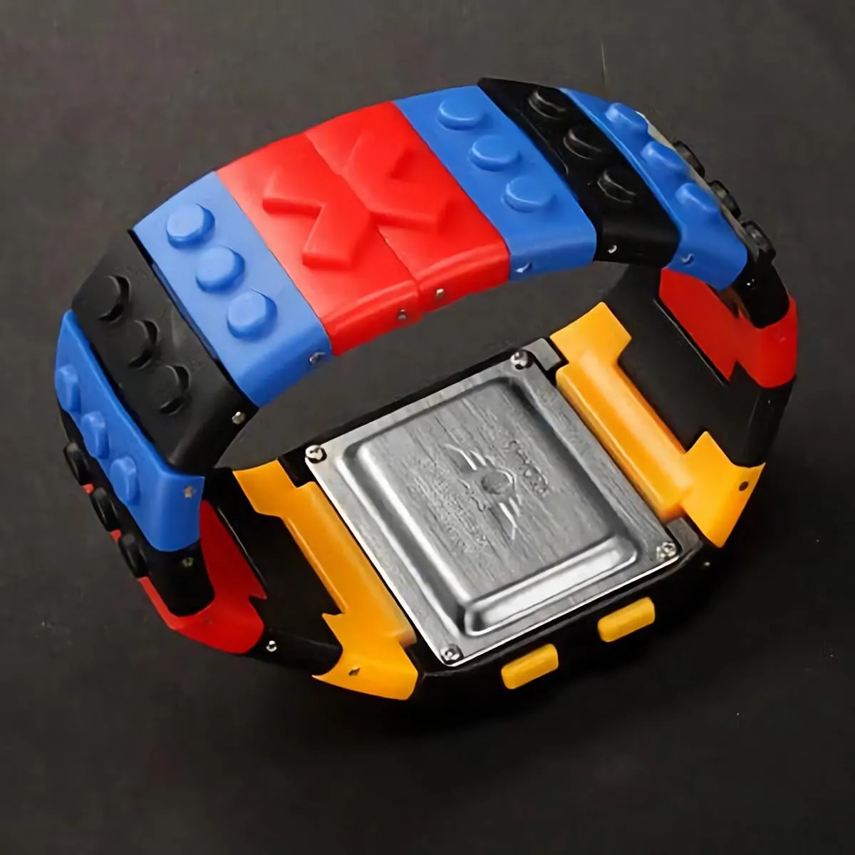 FENKOO Orologio digitale da pols neutro arcobaleno, Nero - immagine 6