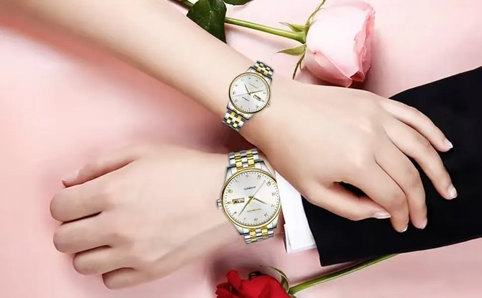HEYOZURY Cinturini per Orologio in Metallo in Acciaio Inossidabile per Orologi con Estremità Dritta e Curva 18mm 19mm 20mm 21mm 22mm 24mm Cinturini di Ricambio in Braccialetti per Uomini Donne - immagine 6