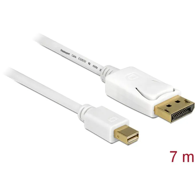 83485 cavo DisplayPort 7 m Mini DisplayPort Bianco, Adattatore - immagine 1