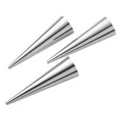 Set stampi pasticceria 3 pz inox (3,5x12cm) Cannoncini Mignon 0094 4 - immagine 1