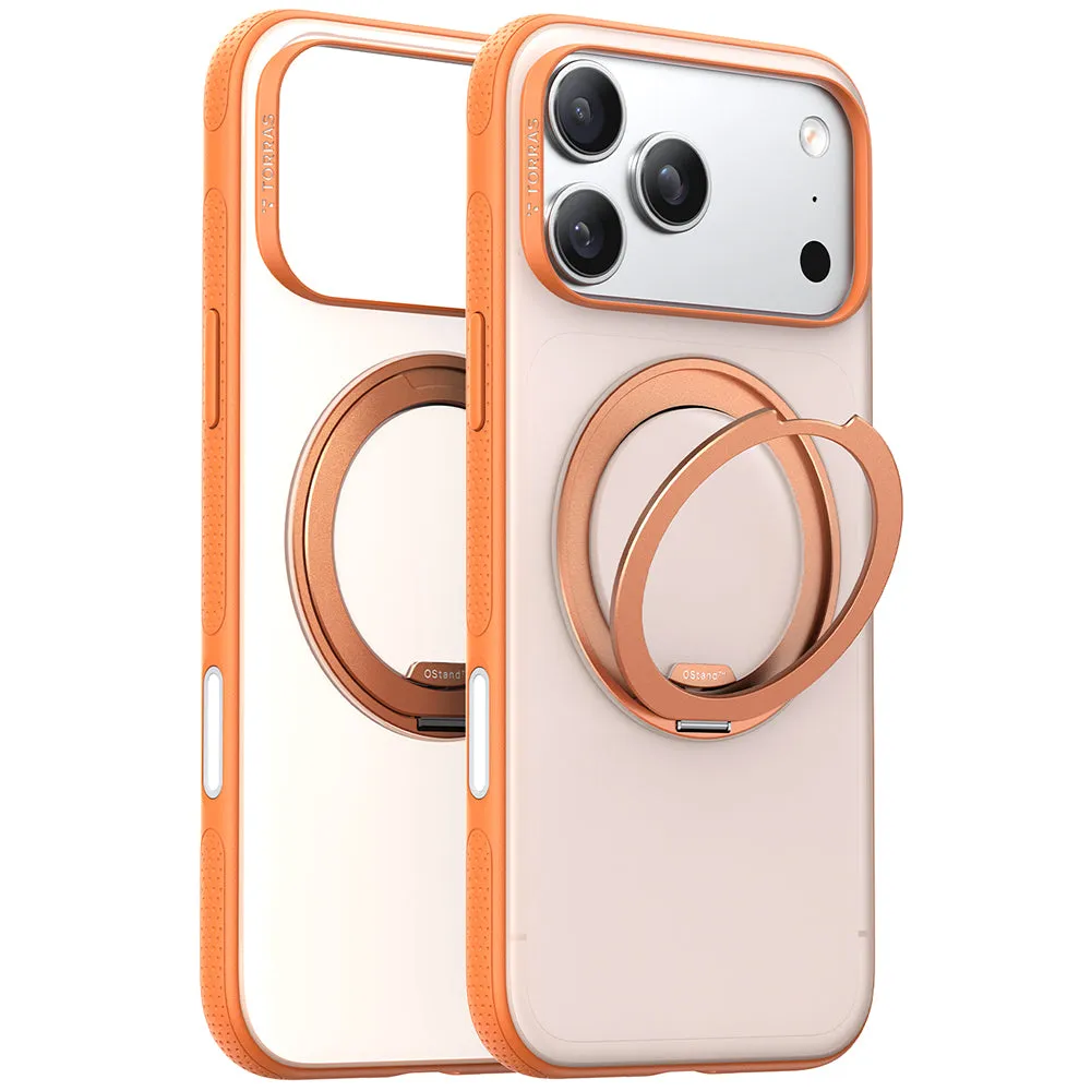 Custodia MagSafe per Apple iPhone 17 Pro, Torras, Ostand R Fitness, Arancione - immagine 1