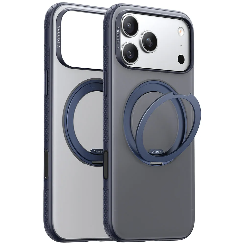 Custodia MagSafe per Apple iPhone 17 Pro, Torras, Ostand R Fitness, Blu navy - immagine 1