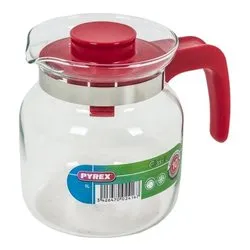 Caraffa vetro borosilicato (1Lt) con coperchio CLASSIC Rosso 711A200 5646 - immagine 1