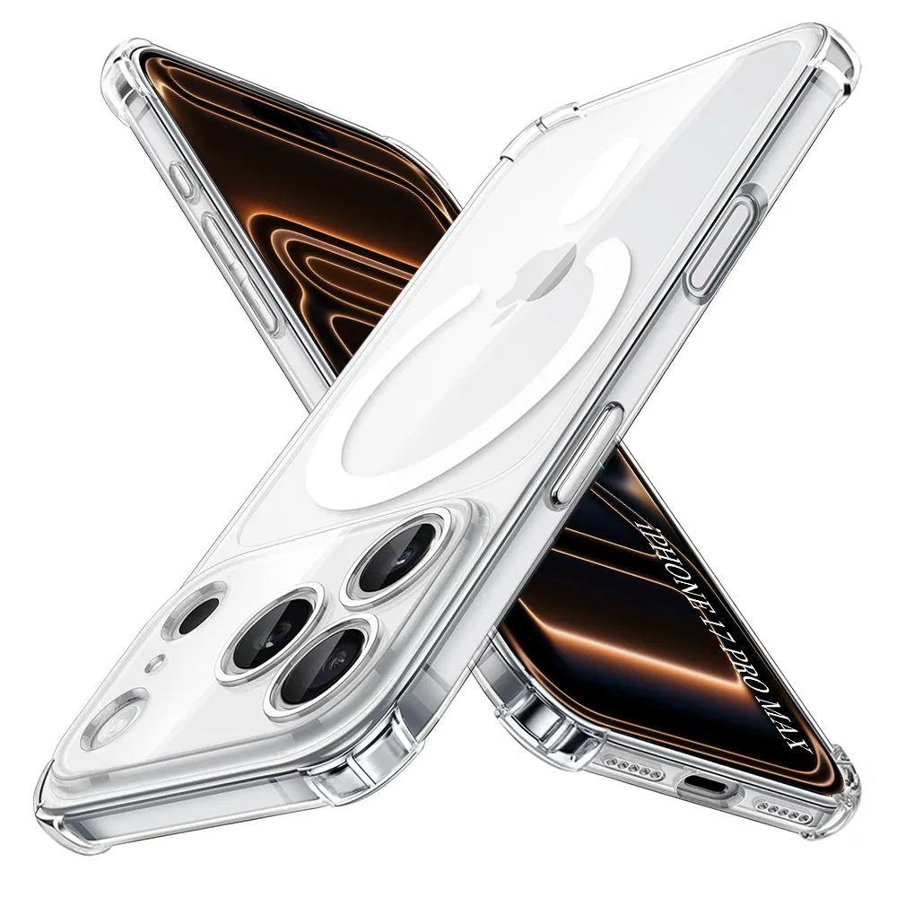 Custodia MagSafe per Apple iPhone 17 Pro Max, Techsuit, Antiurto, Trasparente - immagine 1