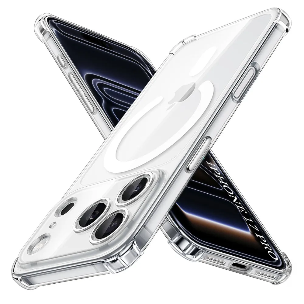 Custodia MagSafe per Apple iPhone 17 Pro, Techsuit, Antiurto, Trasparente - immagine 1