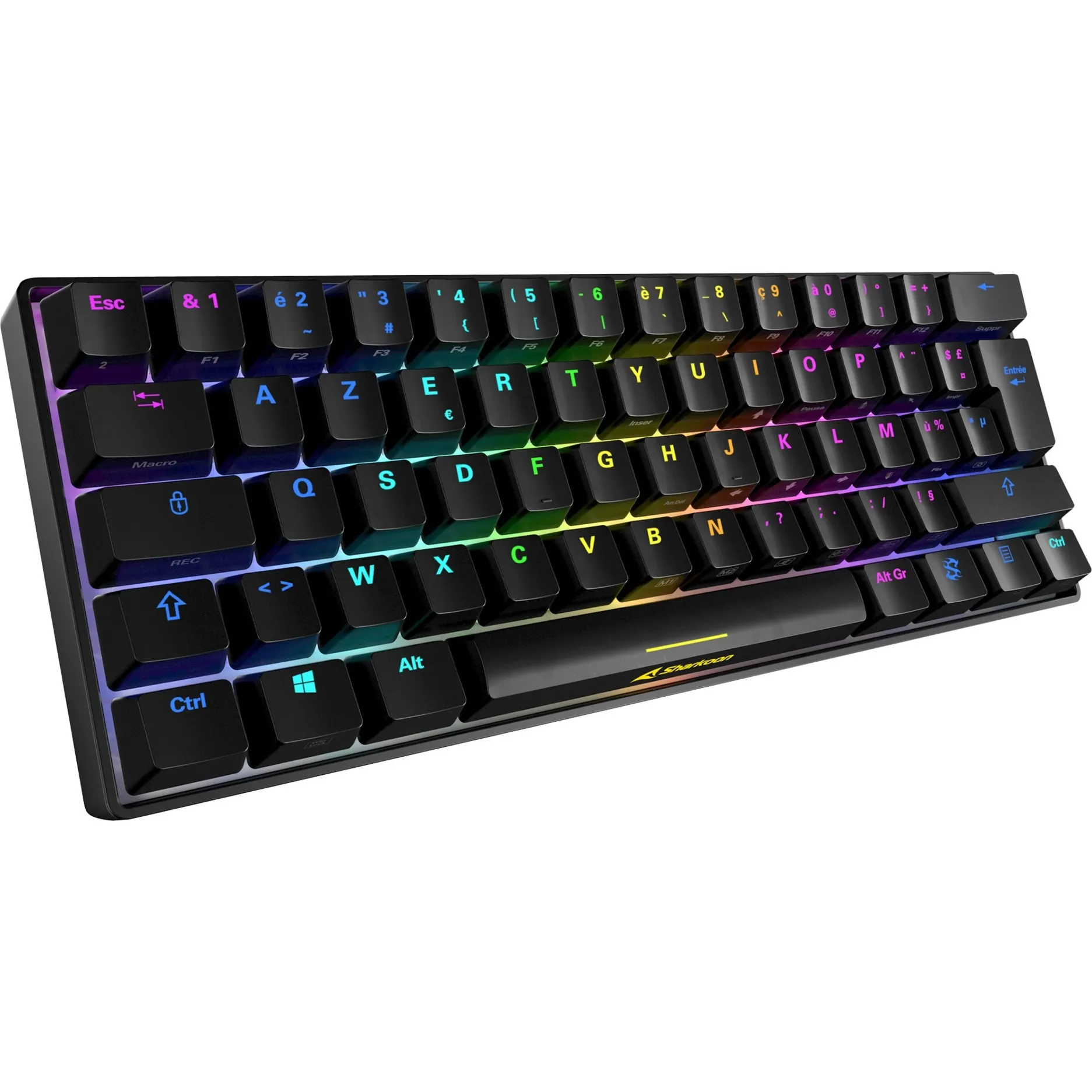 SGK50 S4 tastiera USB AZERTY Francese Nero, Tastiera da gioco - immagine 1