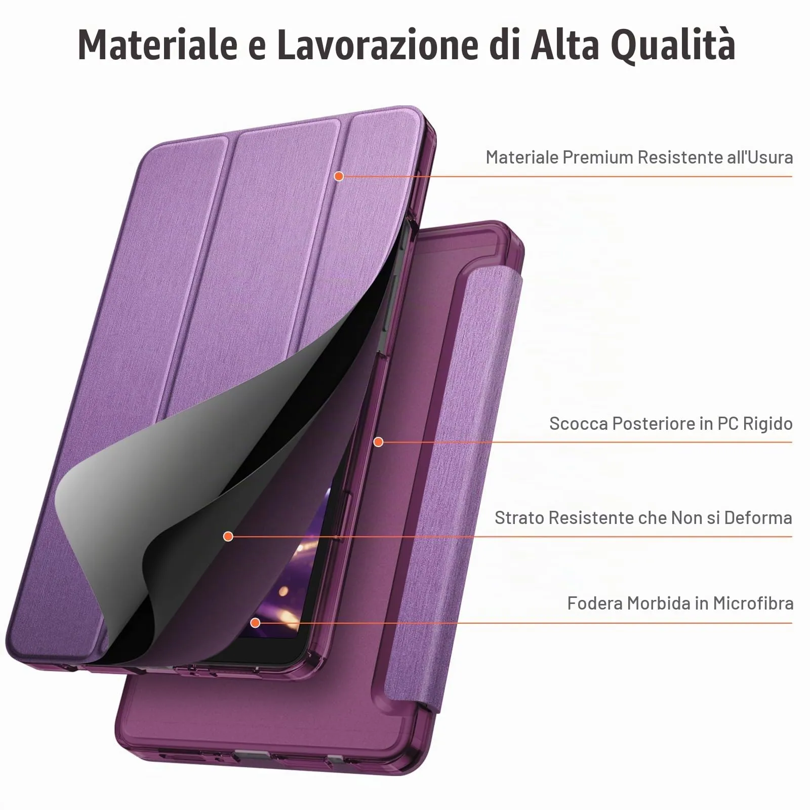 FINTIE Cover per Samsung Galaxy Tab A11 8,7 Pollici 2025 / Tab A9 8,7" 2023 - immagine 7