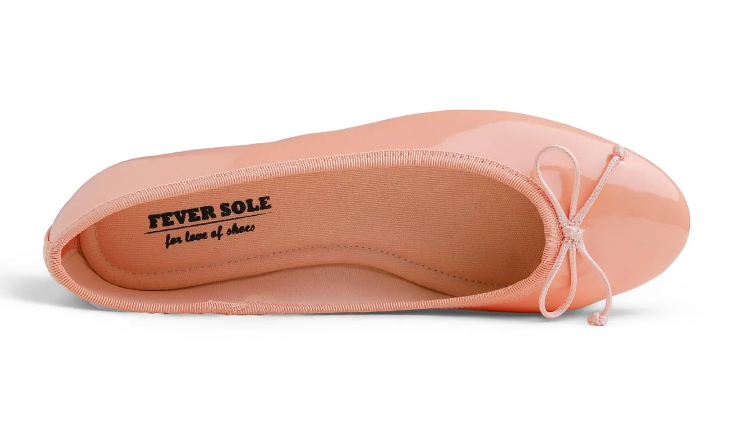 Feversole Scarpe da Donna Classiche Ballerine laccate da Balerina Piatte da Donna, Vernice Arancione Rosa, 36 EU - immagine 3