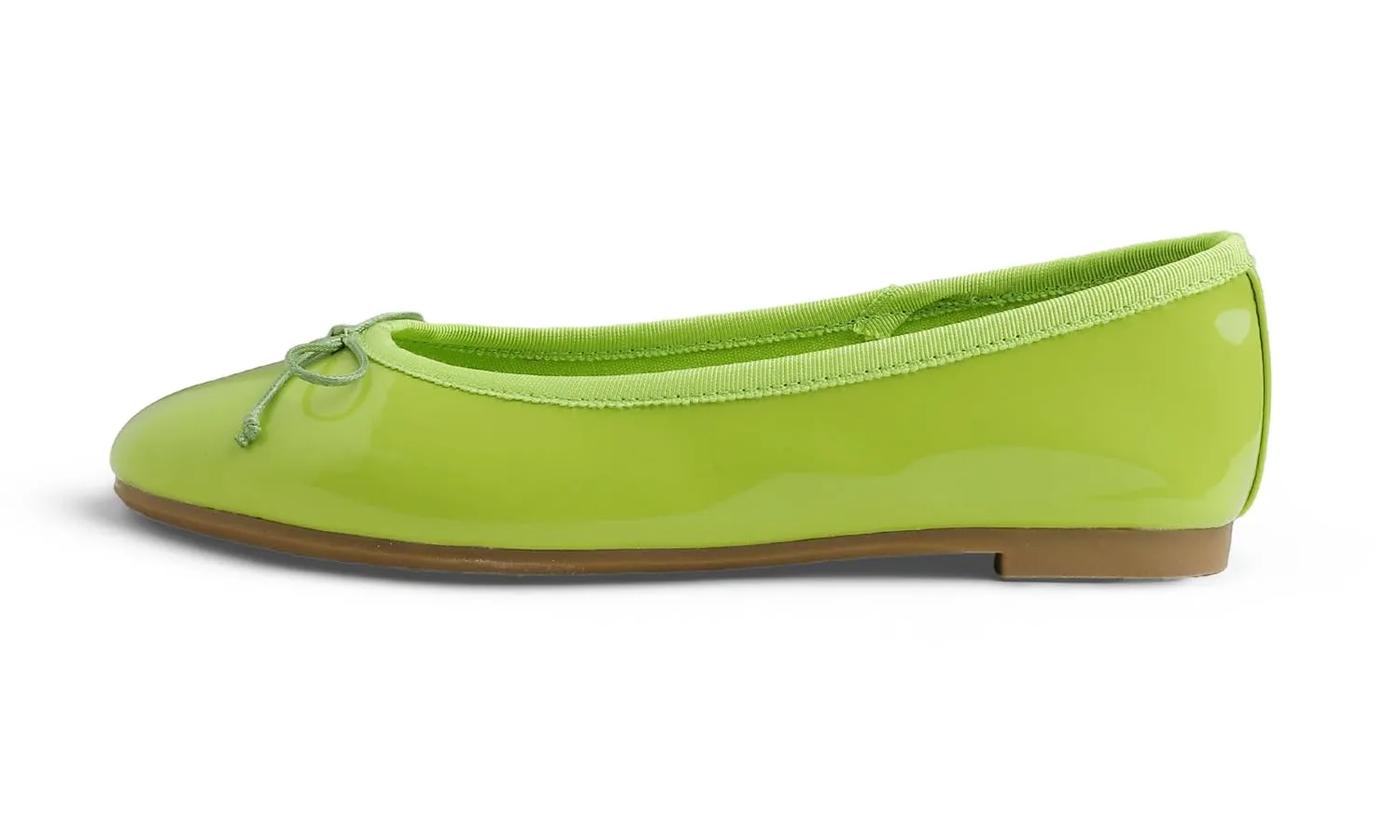 Feversole Scarpe da Donna Classiche Ballerine laccate da Balerina Piatte da Donna, Vernice Verde, 41 EU - immagine 5