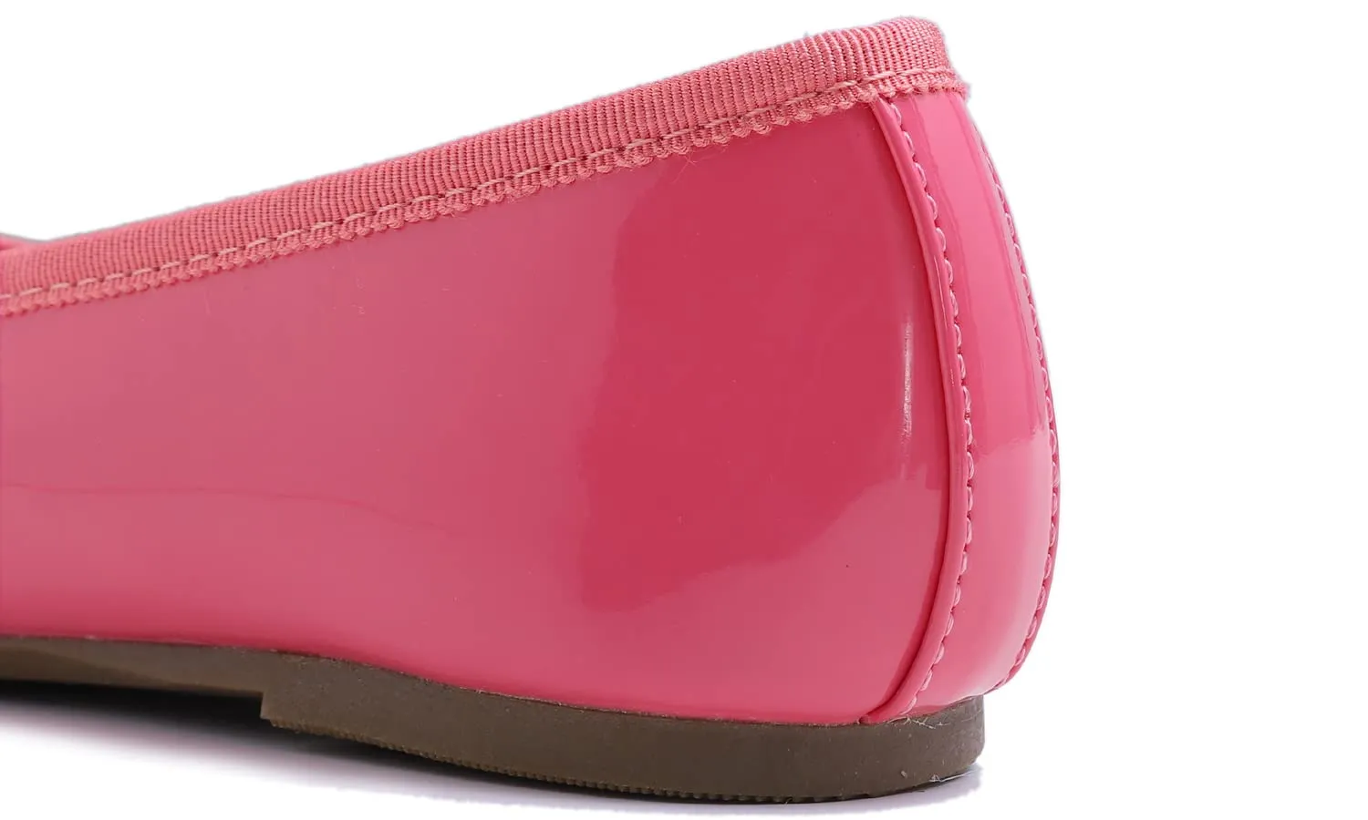 Feversole, Ballerine da Donna Colorate, dai Colori delicati (Macaron), con Soletta Imbottita in Memory Foam, Rosa Caldo, 42 EU - immagine 6