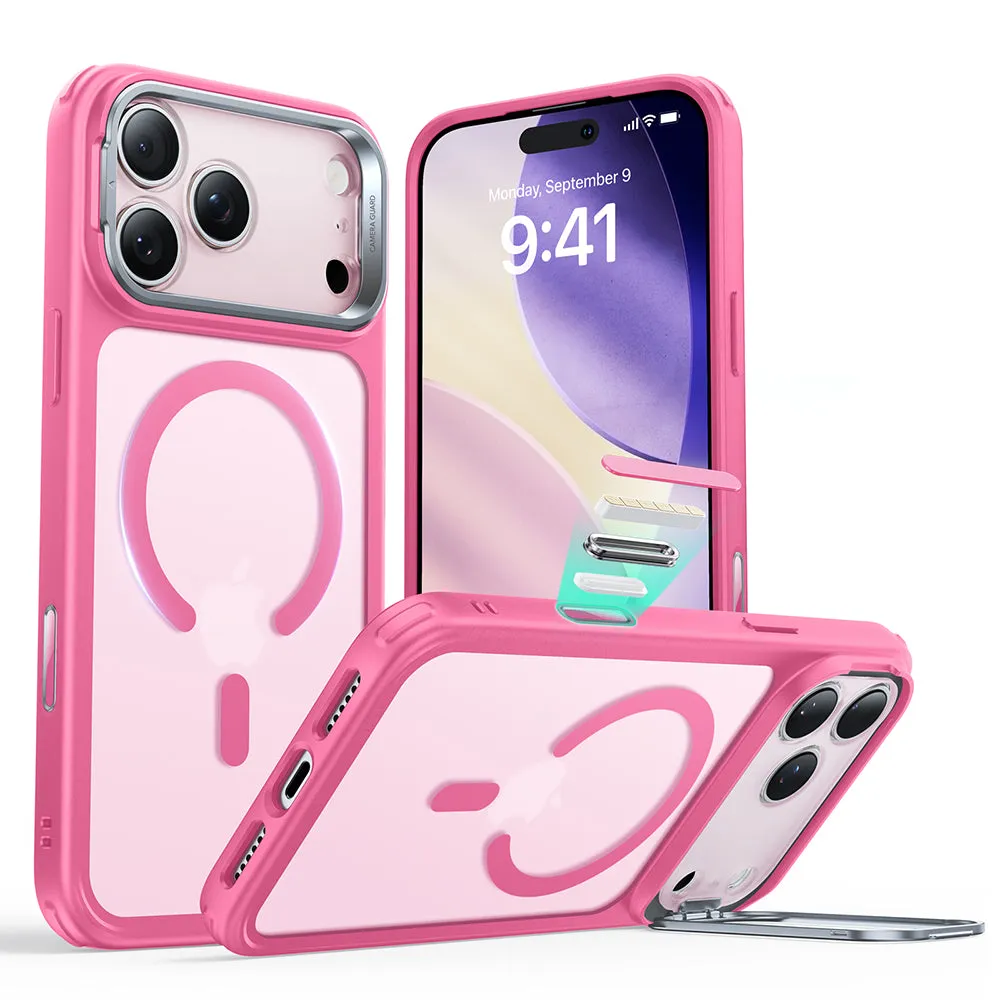Custodia MagSafe per Apple iPhone 17 Pro, ESR, Classic Hybrid Kickstand, Rosa Satinato - immagine 1