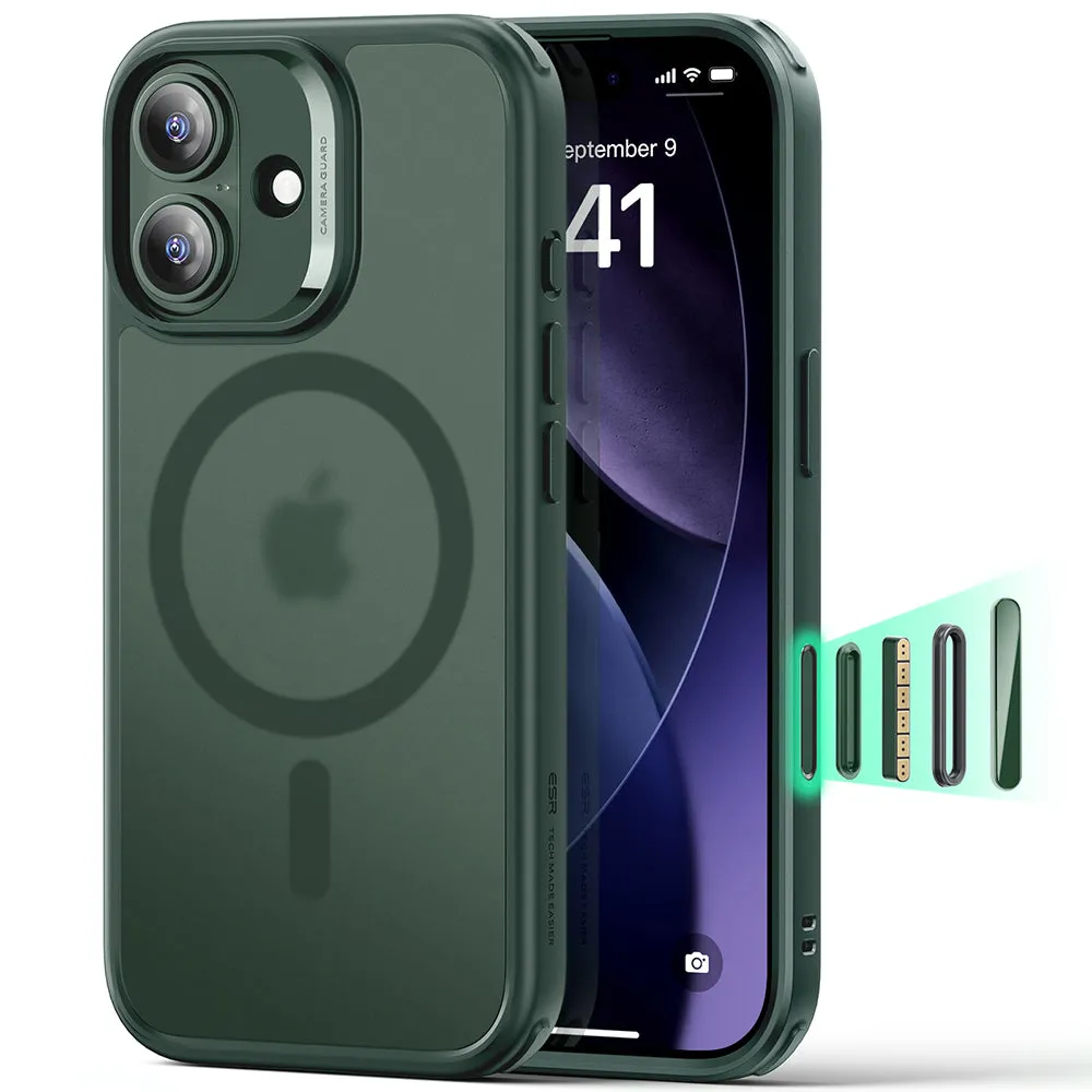 Custodia MagSafe per Apple iPhone 17, ESR, Classic Hybrid, Verde Satinato - immagine 1