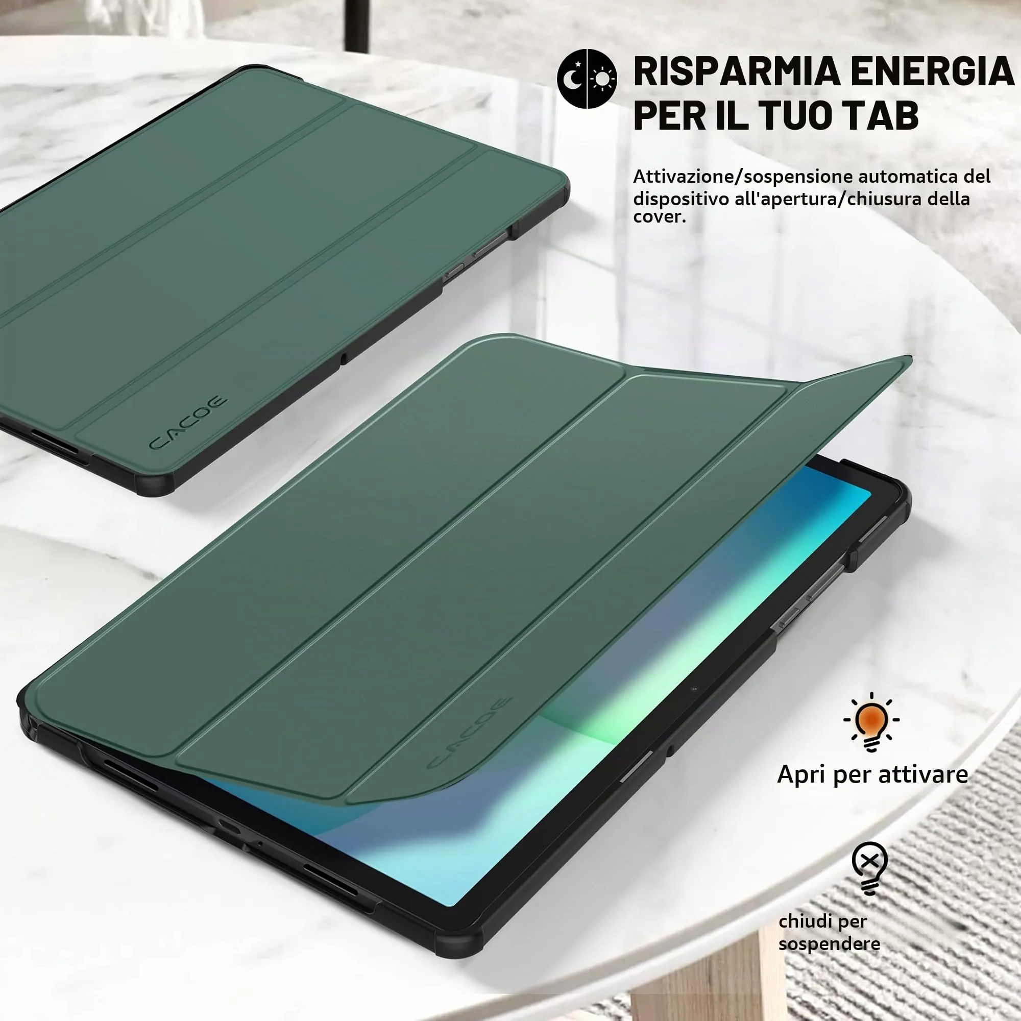 CACOE Cover Compatibile con Samsung Galaxy Tab A11+ Plus / A9+ 11 2025 - immagine 3