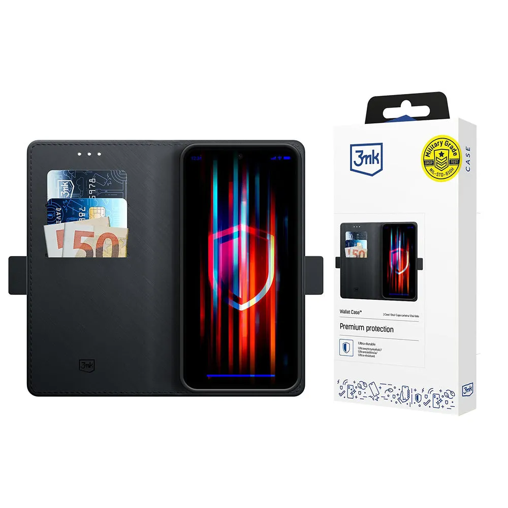 Custodia per Apple iPhone 17 Pro, 3MK, Wallet, Nera - immagine 1