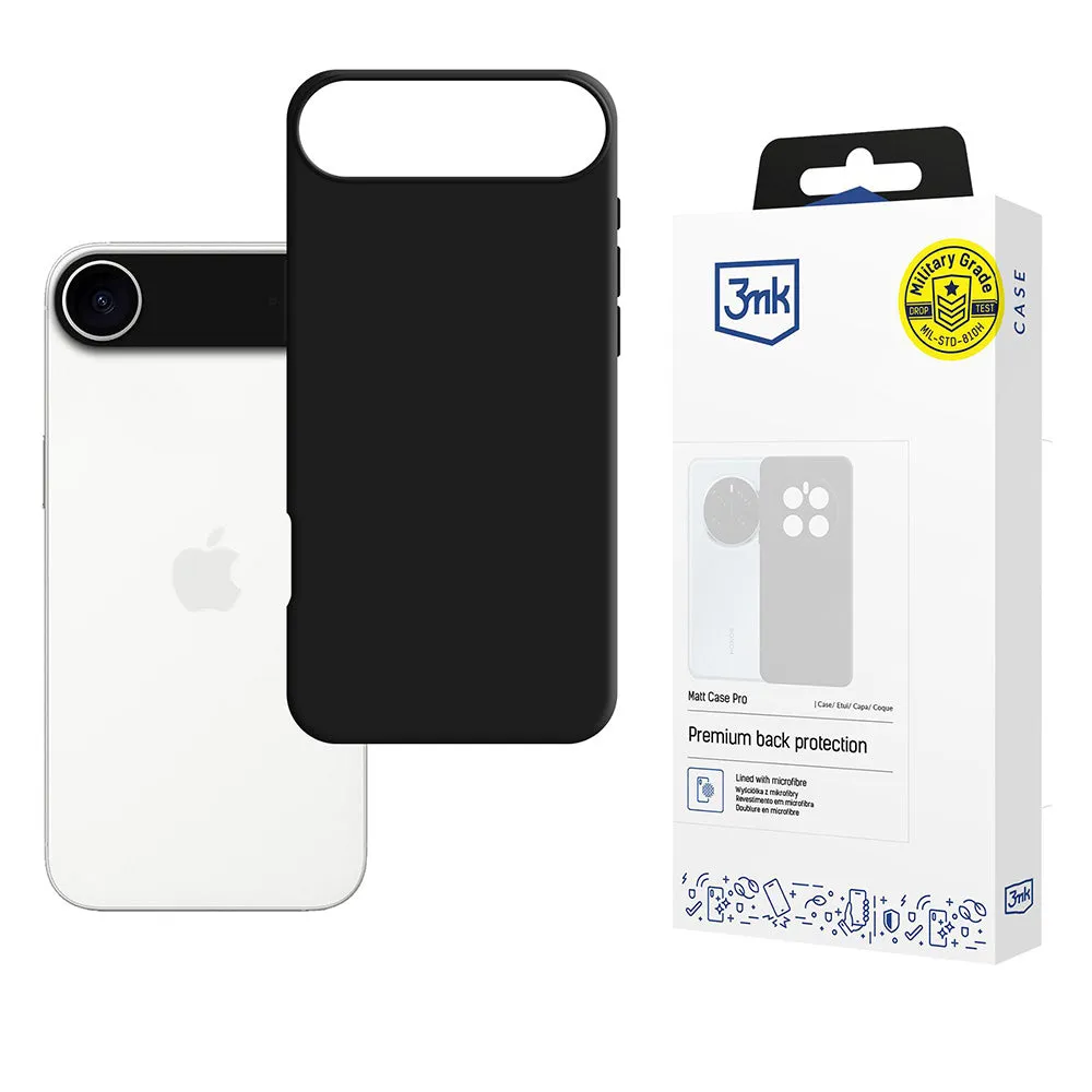 Custodia per Apple iPhone 17 Air, 3MK, Pro, Nera Opaca - immagine 1