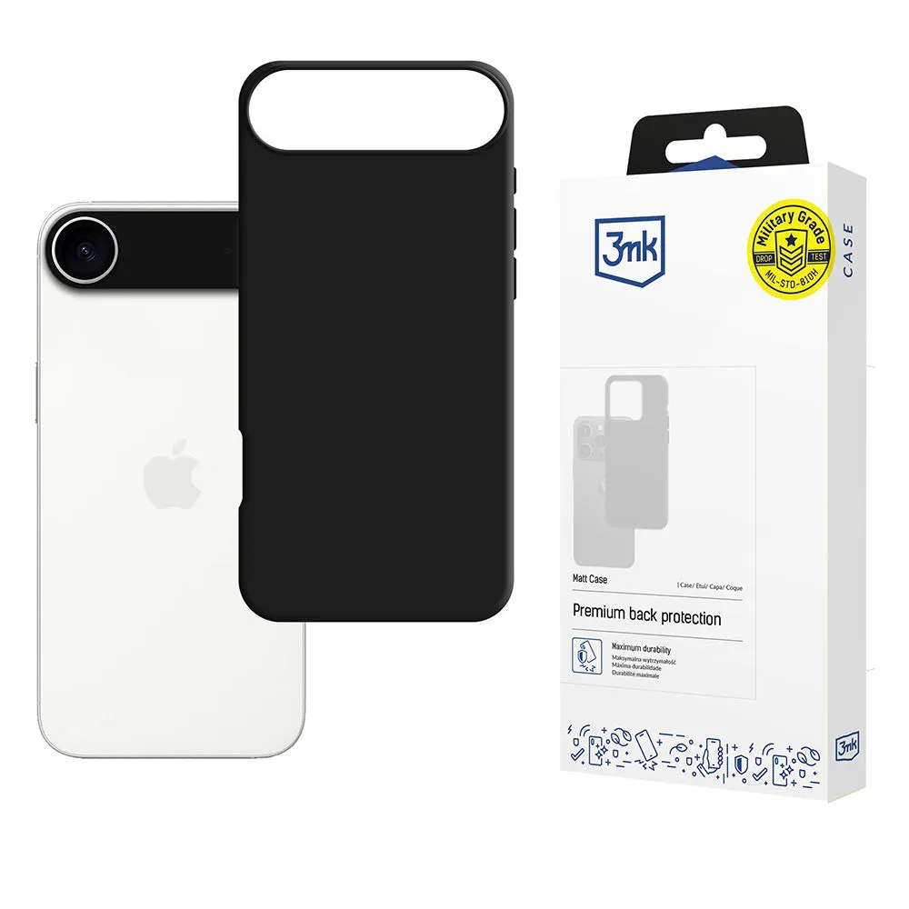 Custodia per Apple iPhone 17 Air, 3MK, Nera Opaca - immagine 1