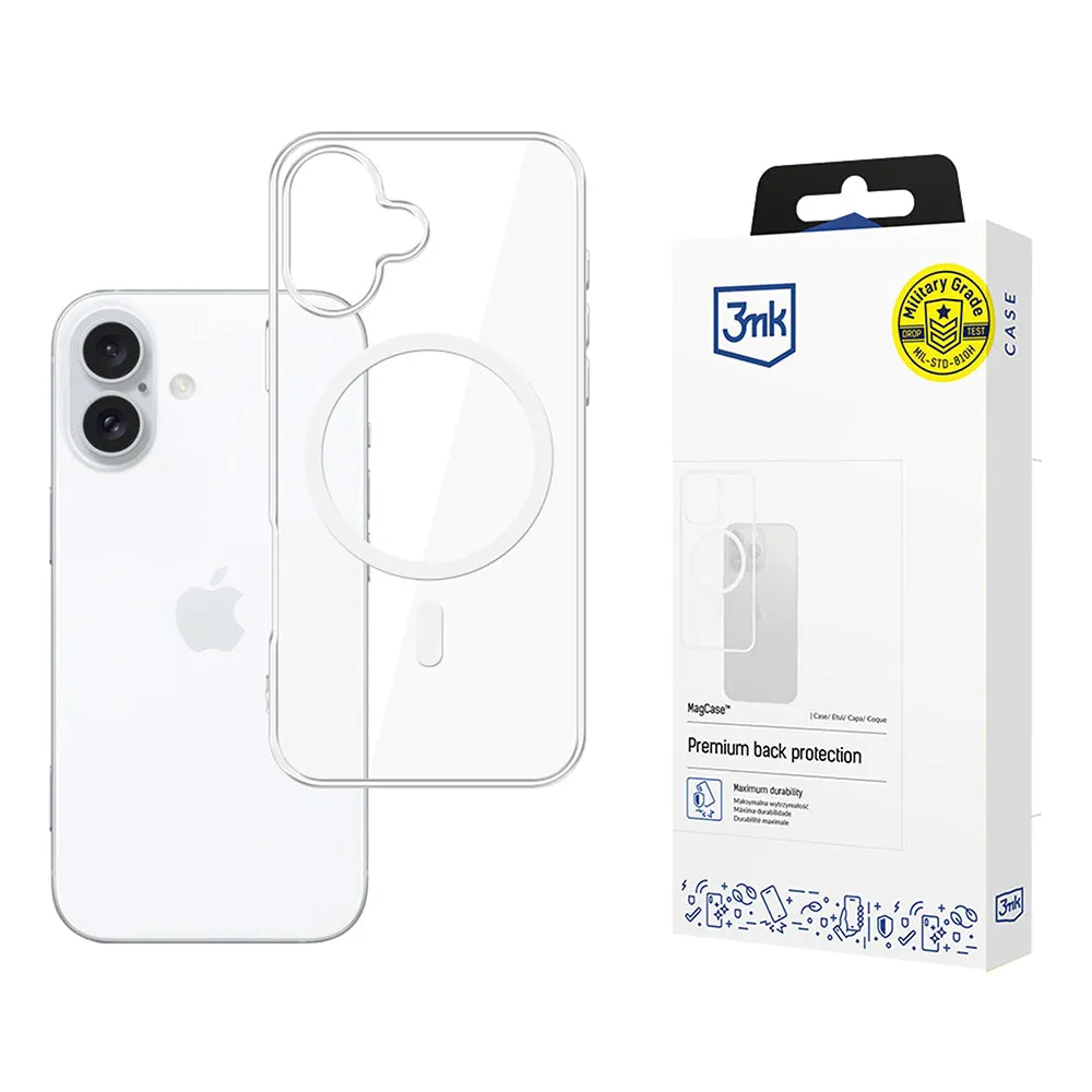 Custodia MagSafe per Apple iPhone 17, 3MK, MagCase, Trasparente - immagine 1