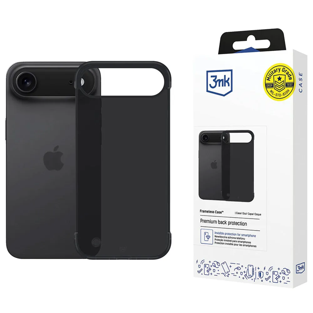 Custodia per Apple iPhone 17 Air, 3MK, Just20g, Nera - immagine 1