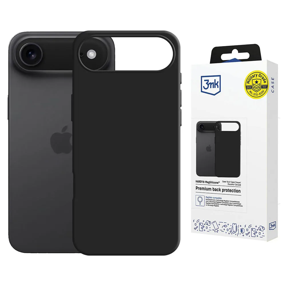 Custodia MagSafe per Apple iPhone 17 Air, 3MK, Hardy, Nera - immagine 1