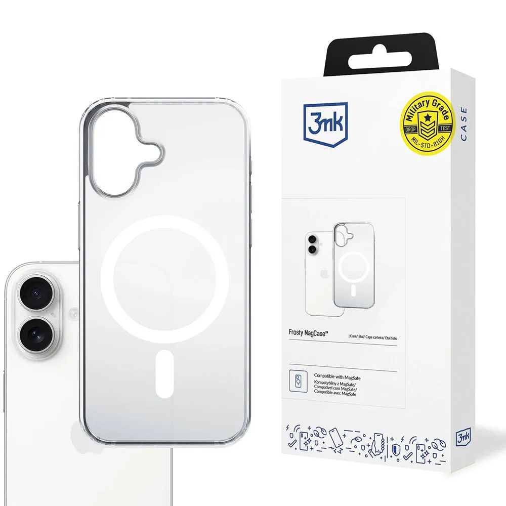 Custodia MagSafe per Apple iPhone 17, 3MK, Frosty MagCase, Bianca - immagine 1