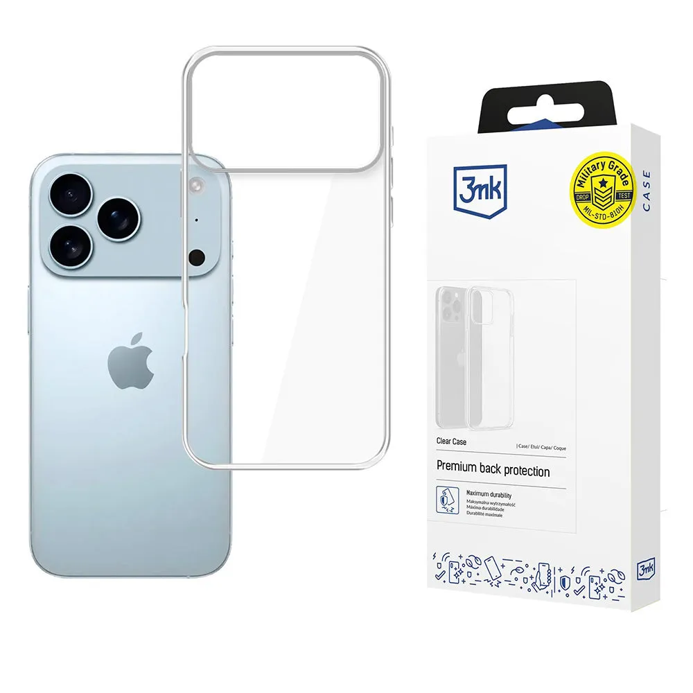 Custodia per Apple iPhone 17 Pro Max, 3MK, Clear, Trasparente - immagine 1