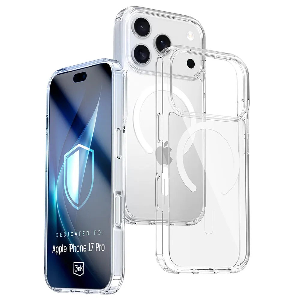 Custodia MagSafe per Apple iPhone 17 Pro, 3MK, Armor MagCase, Trasparente - immagine 1