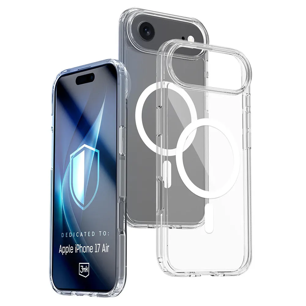 Custodia MagSafe per Apple iPhone 17 Air, 3MK, Armor MagCase, Trasparente - immagine 1
