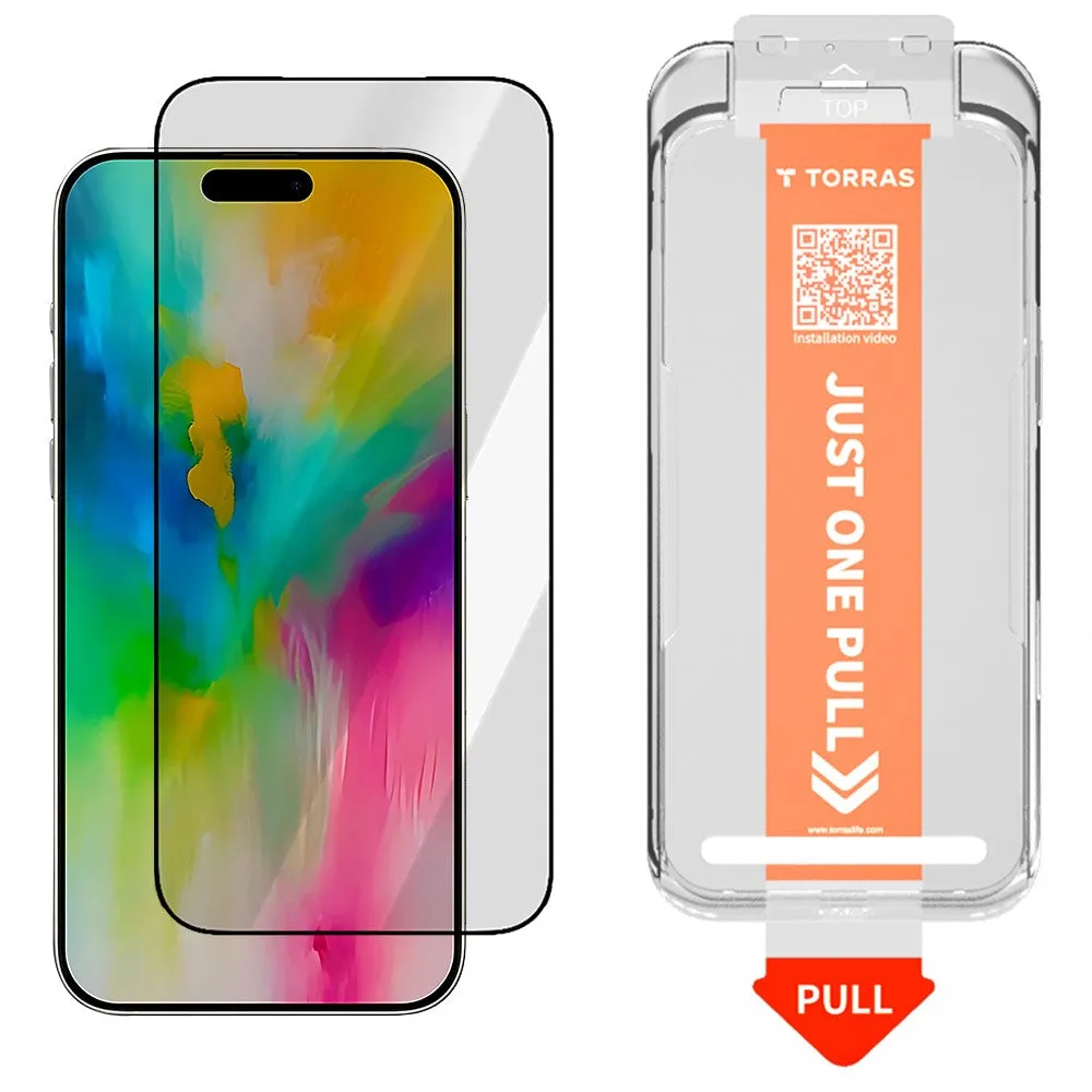 Pellicola Protettiva Schermo Torras GlassGo Install Master per Apple iPhone 17, Vetro Temperato, Full Glue - immagine 1