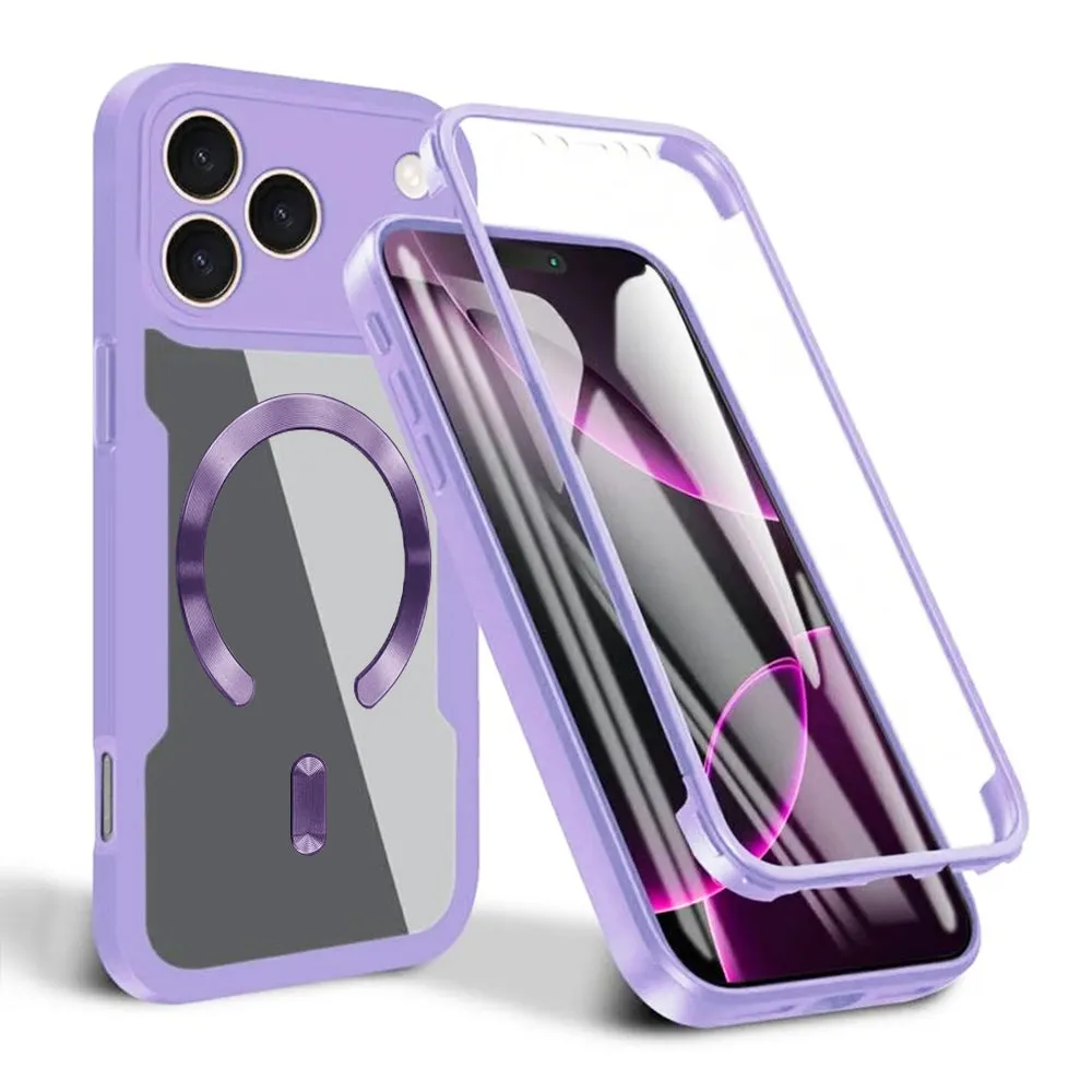 Custodia MagSafe per Apple iPhone 17 Pro Max, Techsuit, ColorVerse 360, Viola - immagine 1