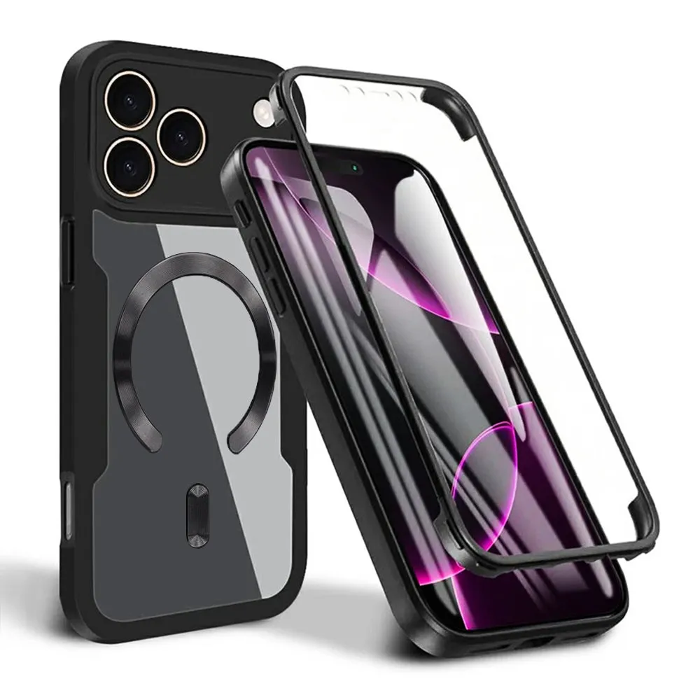 Custodia MagSafe per Apple iPhone 17 Pro Max, Techsuit, ColorVerse 360, Nera - immagine 1