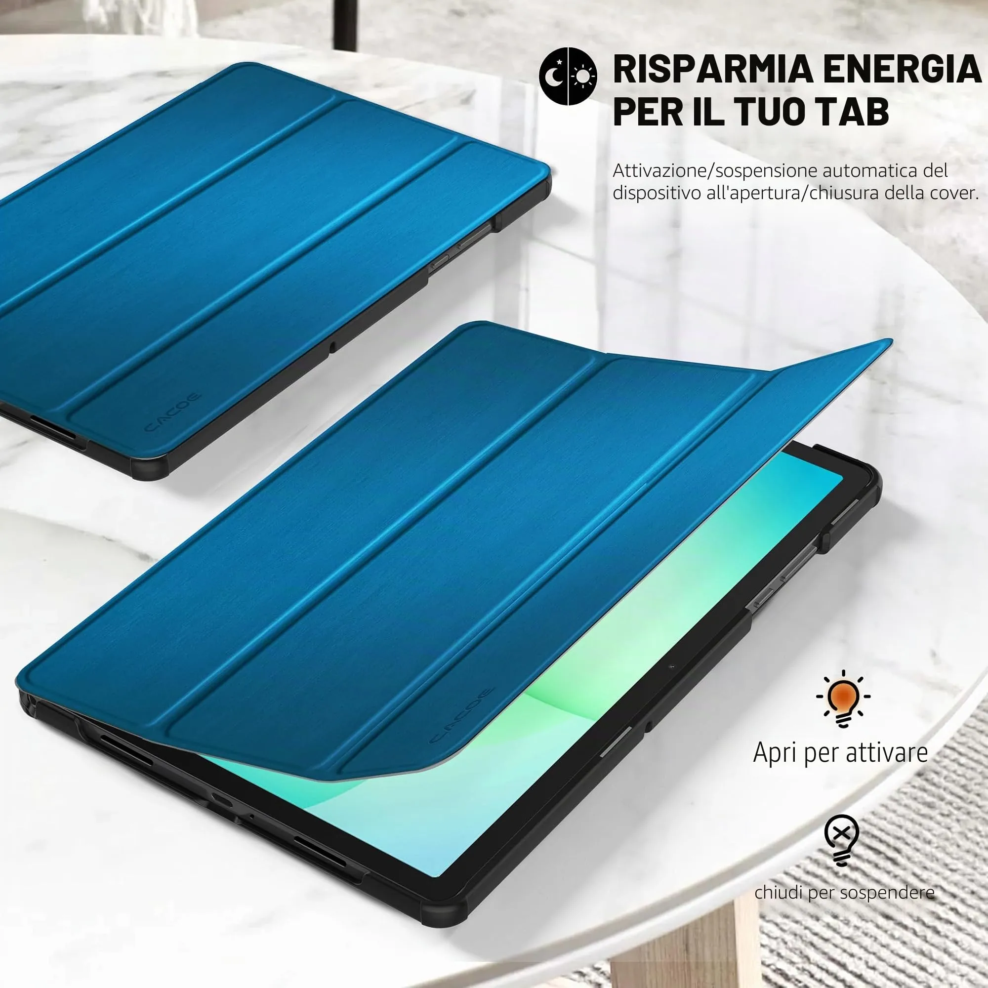 CACOE Cover Compatibile con Samsung Galaxy Tab A11+ Plus / A9+ 11 2025 - immagine 3