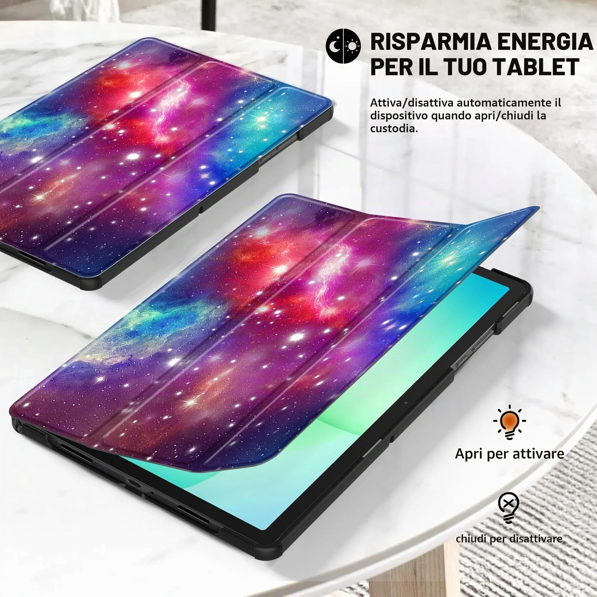 CACOE Cover Compatibile con Samsung Galaxy Tab A11+ Plus / A9+ 11 2025 - immagine 3