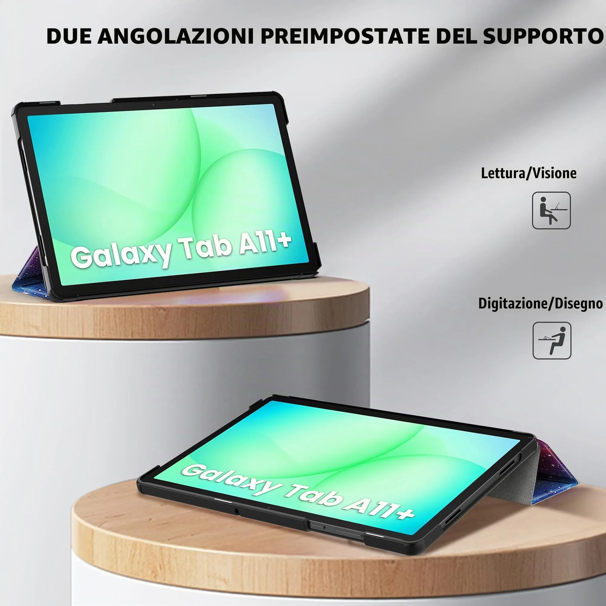 CACOE Cover Compatibile con Samsung Galaxy Tab A11+ Plus / A9+ 11 2025 - immagine 8