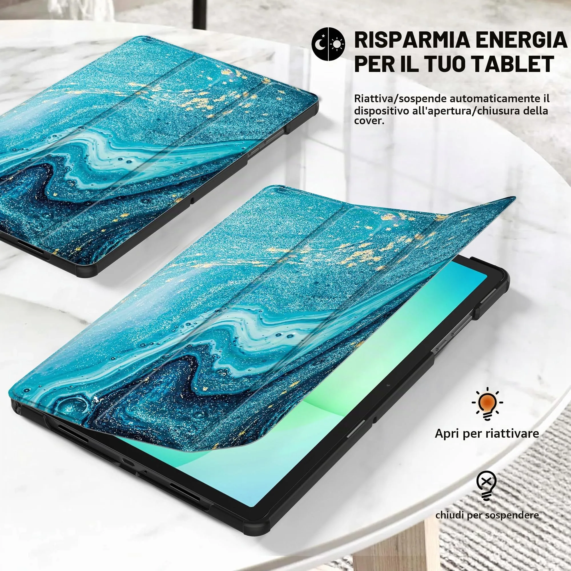 CACOE Cover Compatibile con Samsung Galaxy Tab A11+ Plus / A9+ 11 2025 - immagine 4
