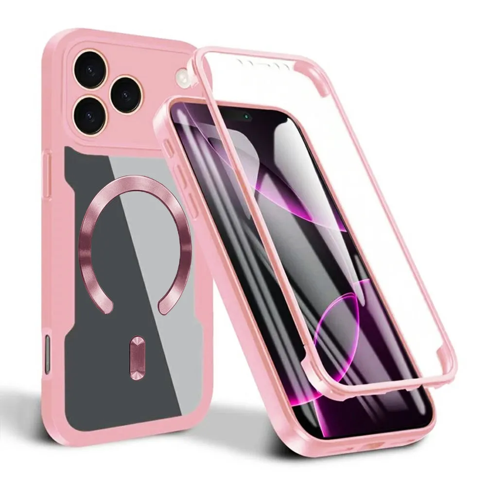 Custodia MagSafe per Apple iPhone 17 Pro, Techsuit, ColorVerse 360, Rosa - immagine 1