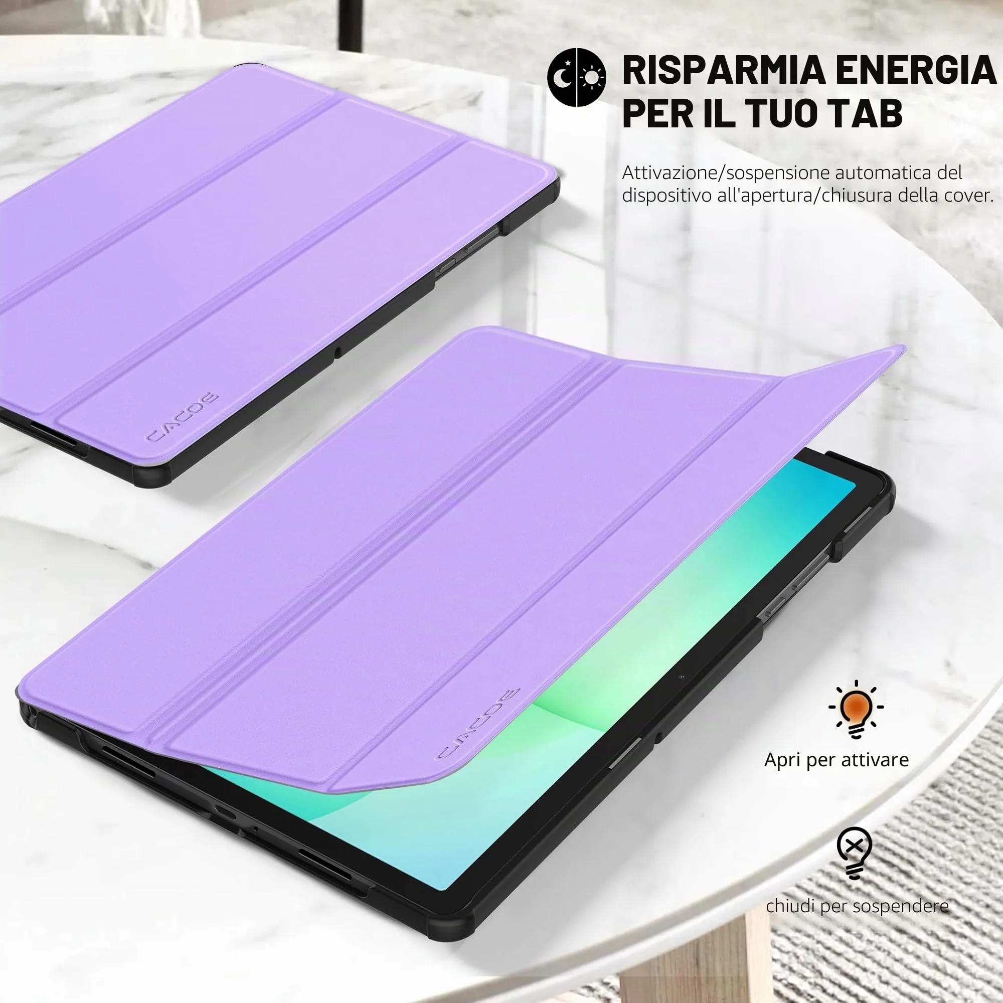 CACOE Cover Compatibile con Samsung Galaxy Tab A11+ Plus / A9+ 11 2025 - immagine 3