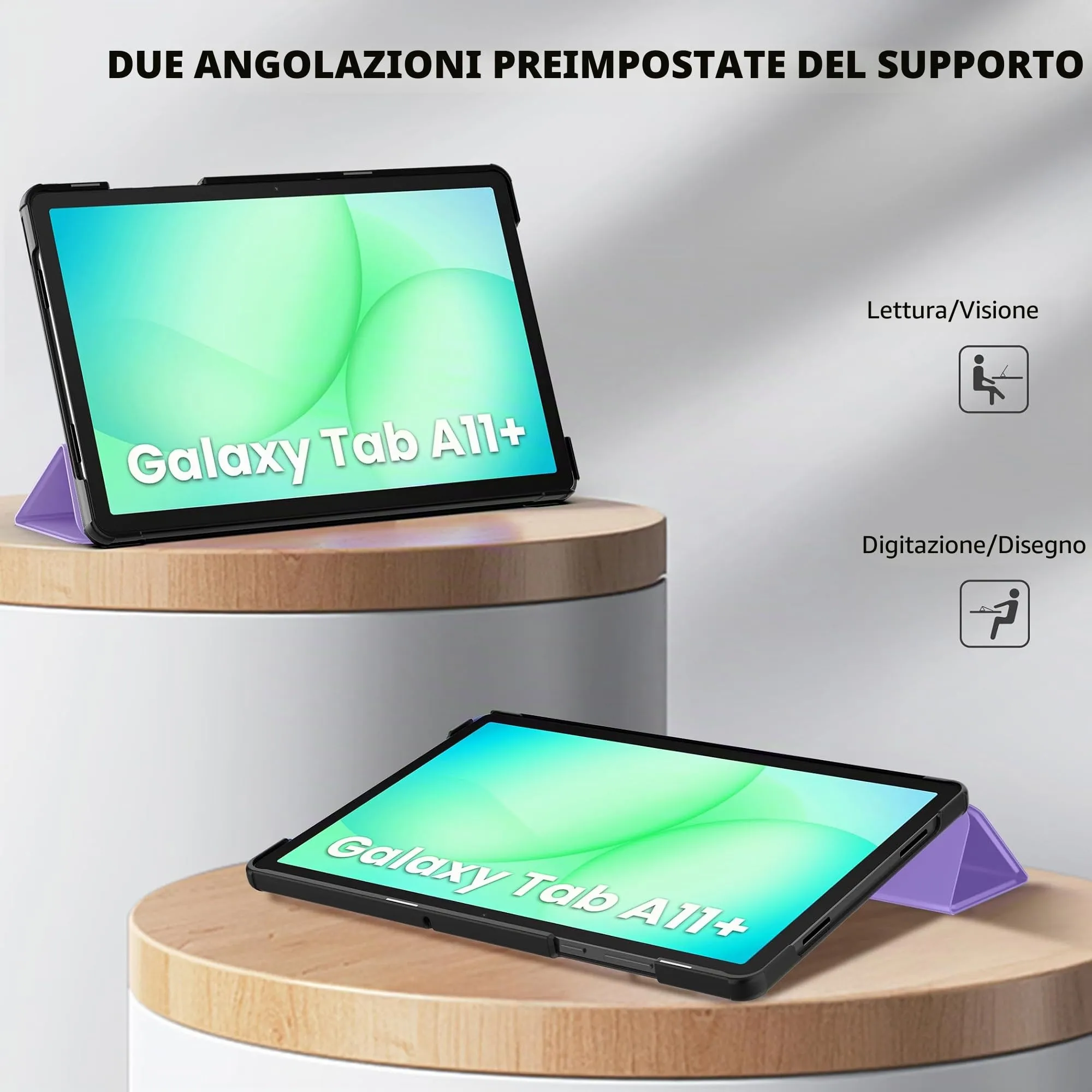 CACOE Cover Compatibile con Samsung Galaxy Tab A11+ Plus / A9+ 11 2025 - immagine 8
